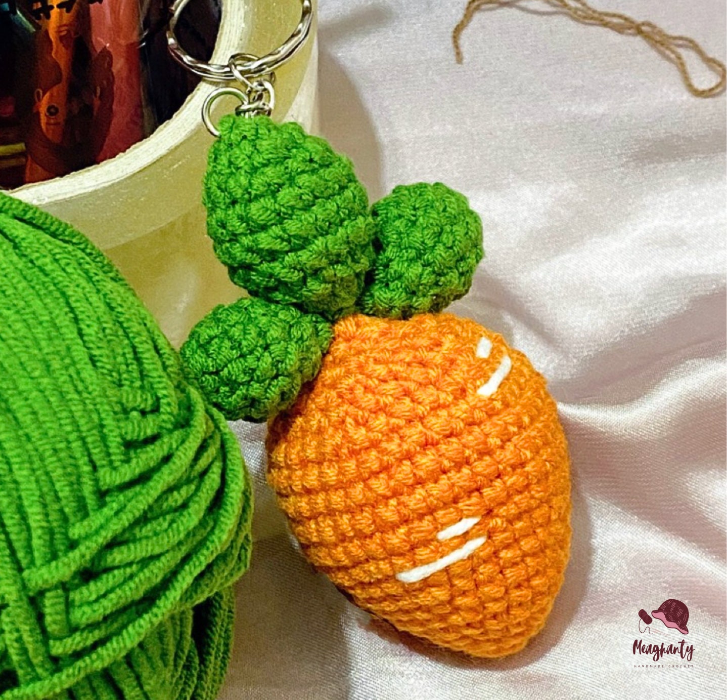 同*り様 にんじんさんの編みぐるみキーホルダー〇 同*り様 にんじんさんの編みぐるみキーホルダー〇 あみぐるみパターン