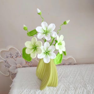 かぎ針編みのバーニシアの花のPDF英語パターン - ブーケのかぎ針編みパターン - かぎ針編みの花のパターン - フラワーギフト - 母の日ギフト