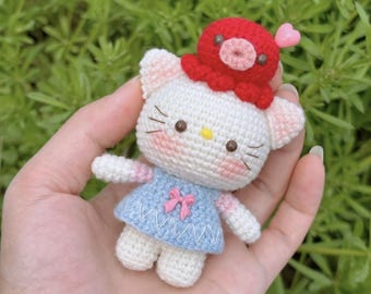 Crochet Cute Octopus Kitty PDF Pattern - Cute Cat Crochet Tutorial - Amigurumi Kitty Crochet - Cute Animal Pattern - Handmade Gifts Crochet