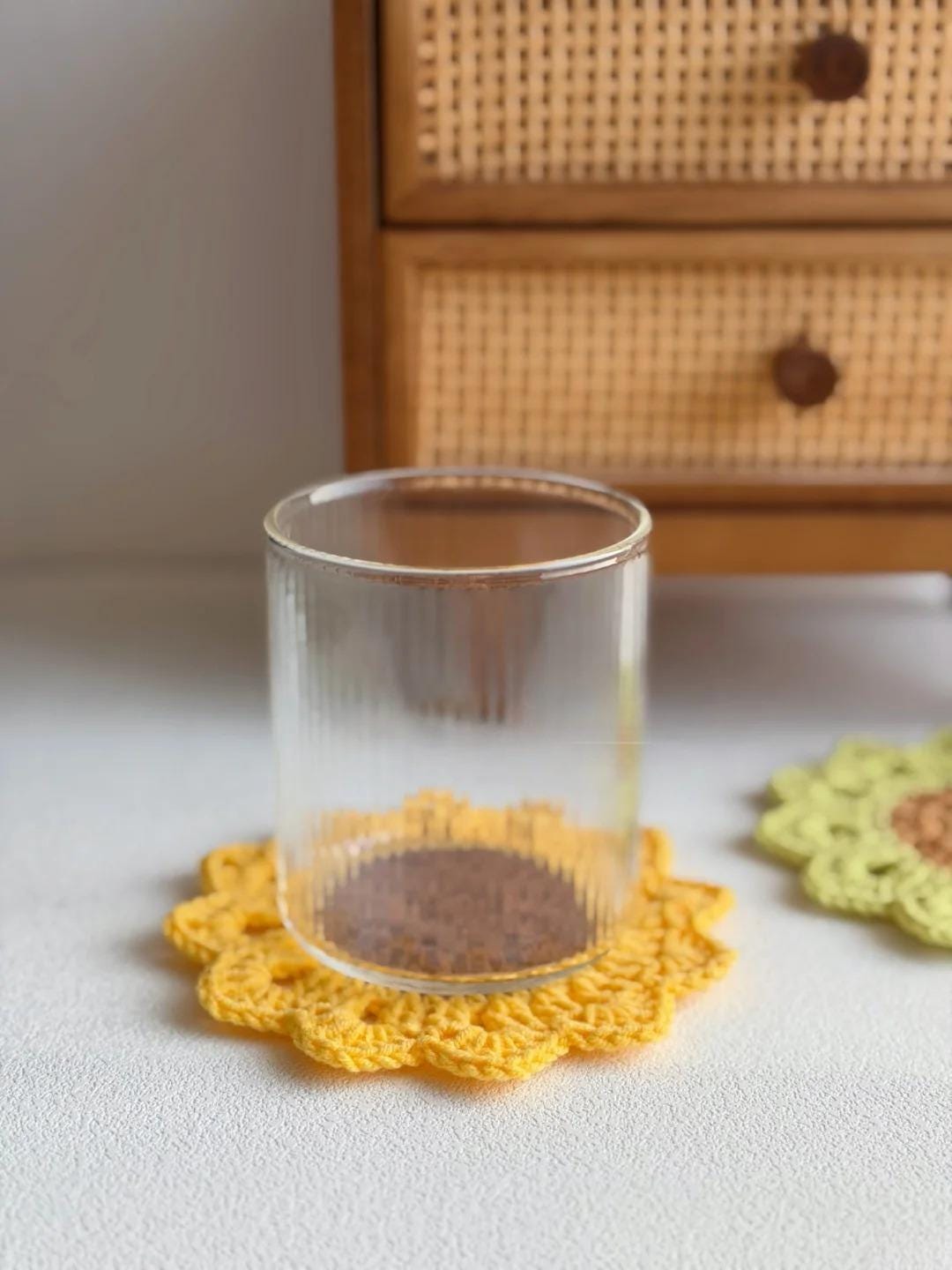 Sunflower Coaster Crochet PDF Pattern - Step by Step Crochet Coaster ...