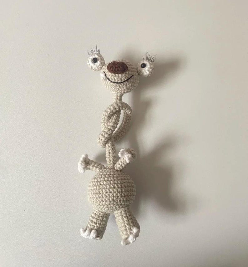 Weasel Rochet Pattern Long Neck Weasel Crochet Pattern - Funny Bag Charm Amigurumi Crochet ...