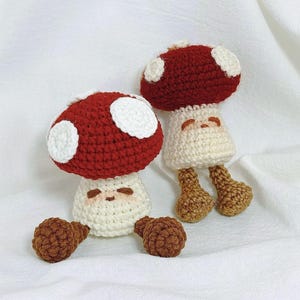 Mushroom Crochet PDF Pattern - Fall Crochet Amigurumi Tutorial - Home Decor Crochet for Fall Holiday- Cozy Plush How to Crochet Mushroom