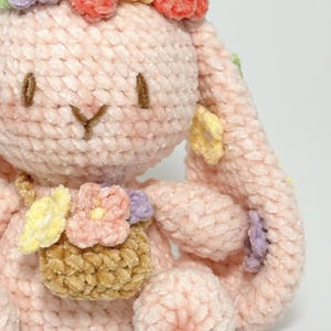 Crochet Flower Bunny PDF English Pattern - Crochet Pretty Bunny Plushie ...