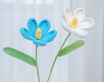 Crochet Violet Flower PDF Pattern, How to Crochet Flower Bouquet Pattern for Beginner, Violet Flower Amigurumi Home Decor, Flowers as Gifts