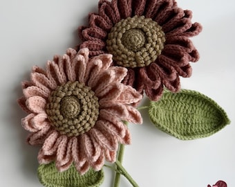 Amigurumi Sunflower Crochet Pattern, Sunflower Crochet Pattern, Crochet Flower Bouquet Pattern, Crochet Flower Pattern, Wedding Flower