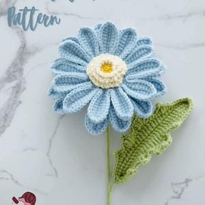 Amigurumi Gerbera Blume Häkelanleitung, Gerbera Blume Häkelanleitung, Häkelblumenstrauß Muster, Häkelblume Muster