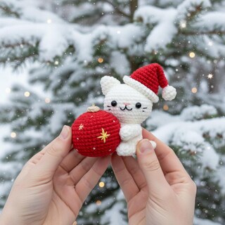 Hallmark Ornamento Natalizio 2024 – Portafoto A Forma Di Gatto, Regalo Per Collezionisti
