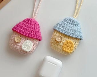 Little House Airpod Case Crochet PDF Pattern, Airpod Pouch Crochet Tutorial, Mini Bag Crochet, Handmade Gift Crochet for Holiday