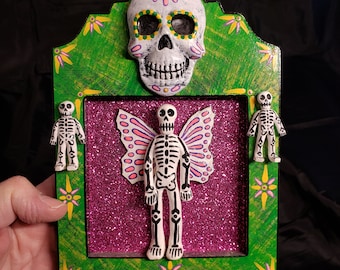 Dia De Los Muertos Wall Plaque