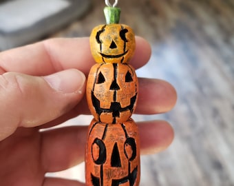 Triple Stack Jackolanterns, Halloween Ornament