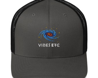 Spiral Space Galaxy 3d Puff Embroidery | Trucker Cap