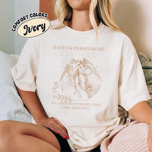 Dark Academia Altgriechische Mythologie Komfortfarben Shirt, Hades und Persephone Mythologie T-Shirt Griechische Götter Liebhaber Shirt, Vintage Geschichtsgeschenk