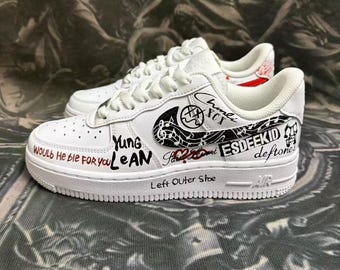 Custom Hand Painted Sneakers from Your Photo, Personalized Custom Shoes, Air Force 1 Style, Unique Streetwear Gift