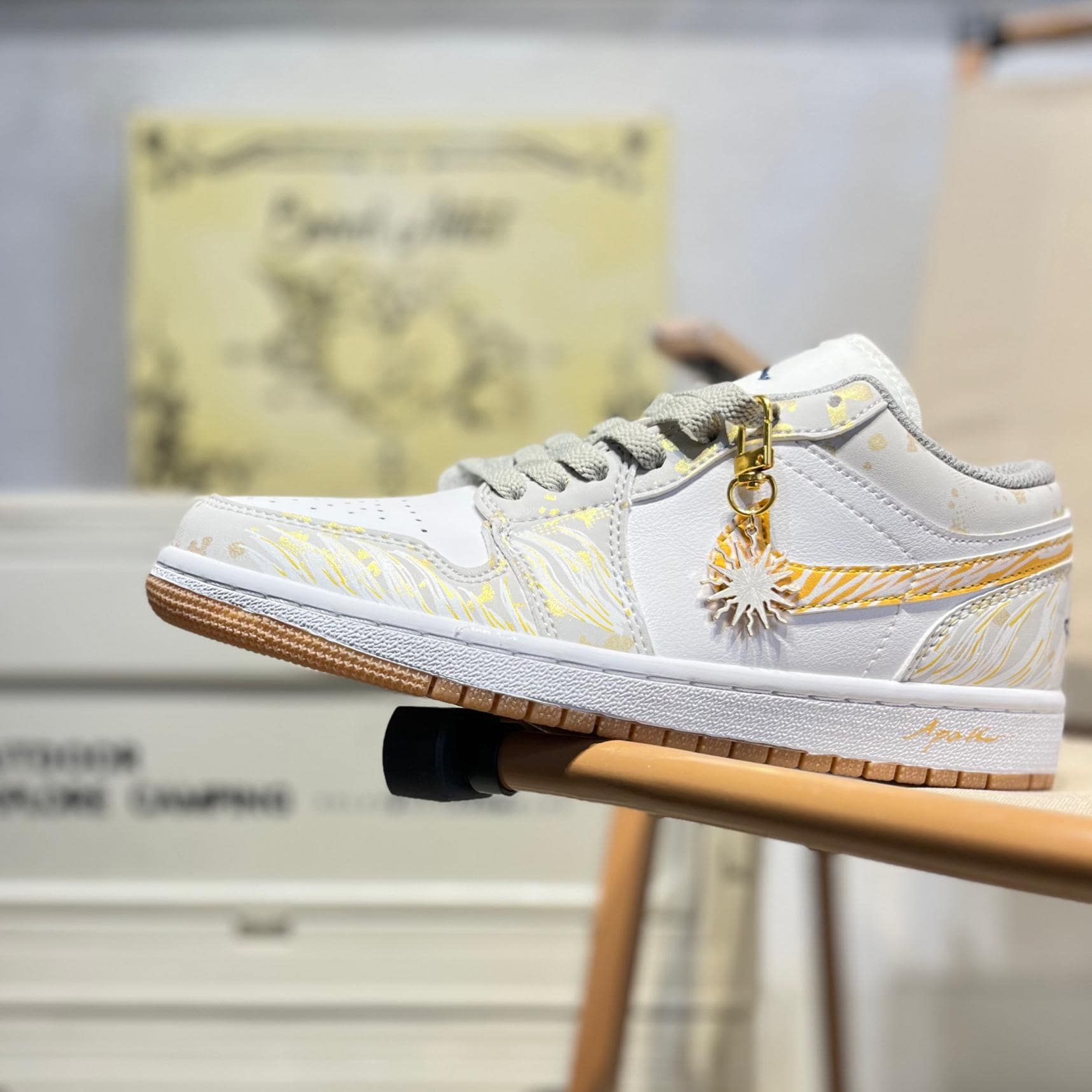 Gold Nike Shoe Charm - Etsy