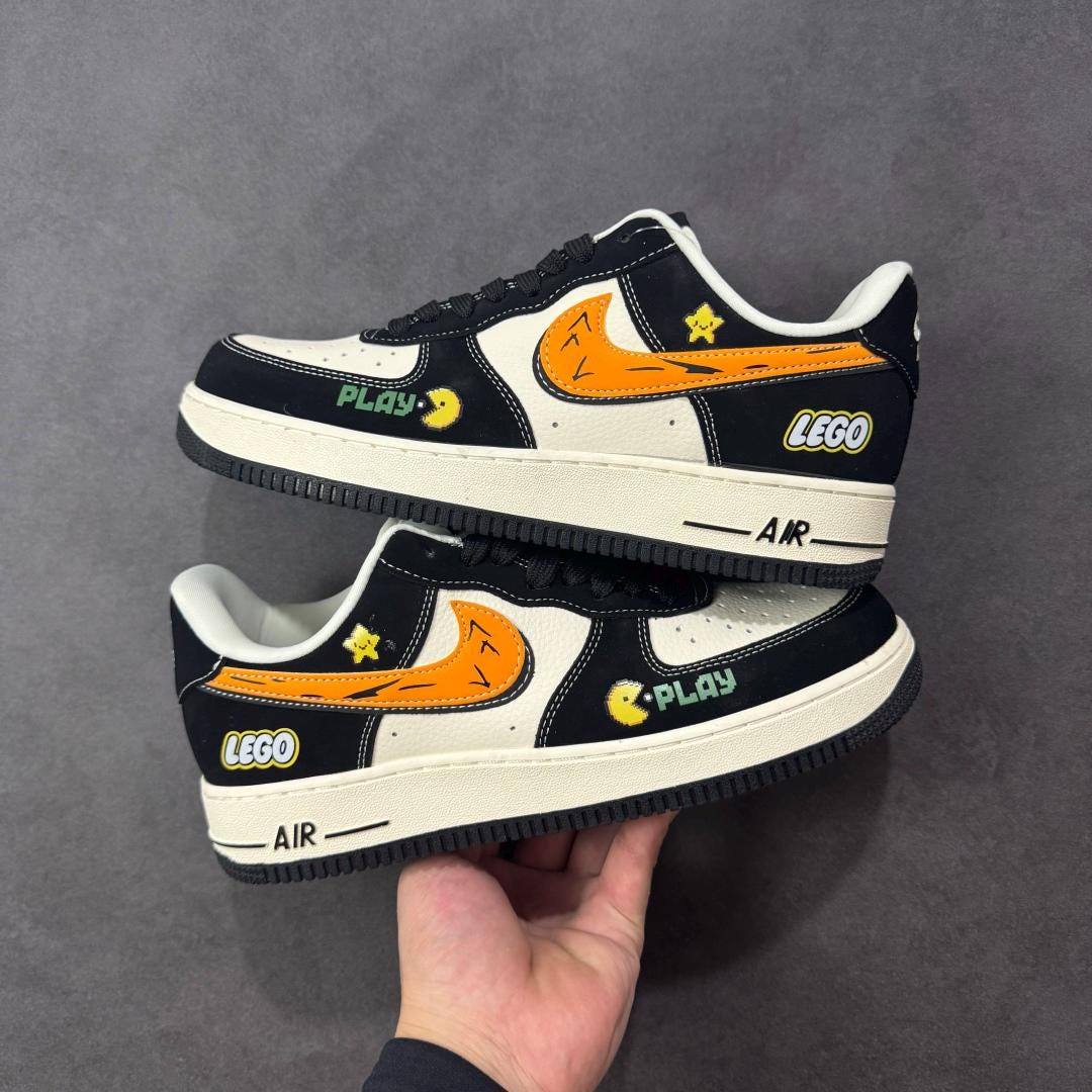 Custom AF1 Sneakers, Custom Air Force Shoes, Handmade, Cartoons - Main Image