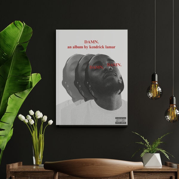 Kendrick Lamar "DAMN" Poster. Digital Download Poster. Instantly Received Poster. Kung Fu Kenny Poster. Modern Cool Rap Poster KendrickLamar