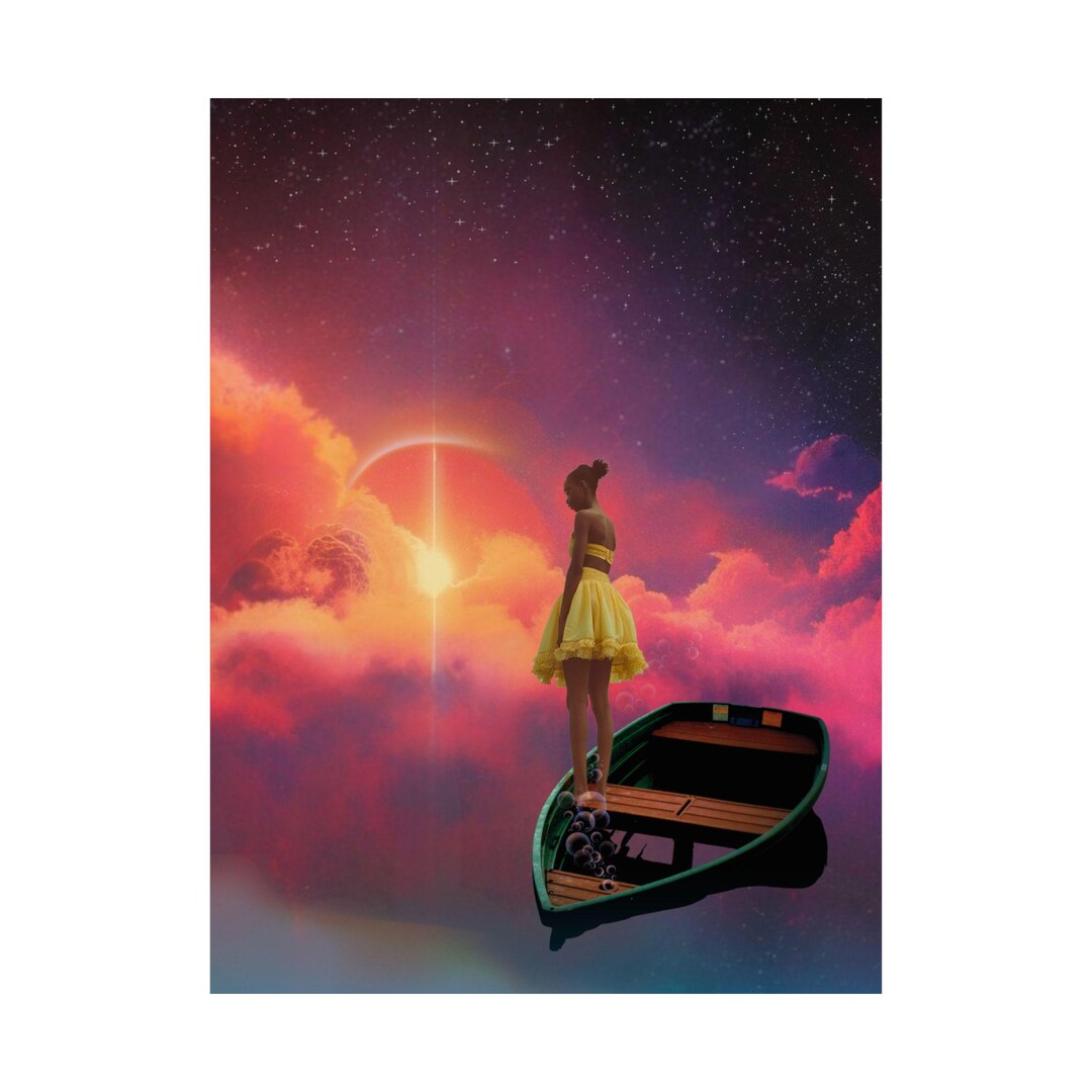 Dreamy Surreal Sky Poster | Space Art Print | Cool Girl Wall Art ...