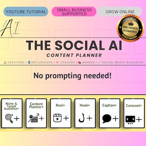 The Social AI Toolkit+ with Notion Planner