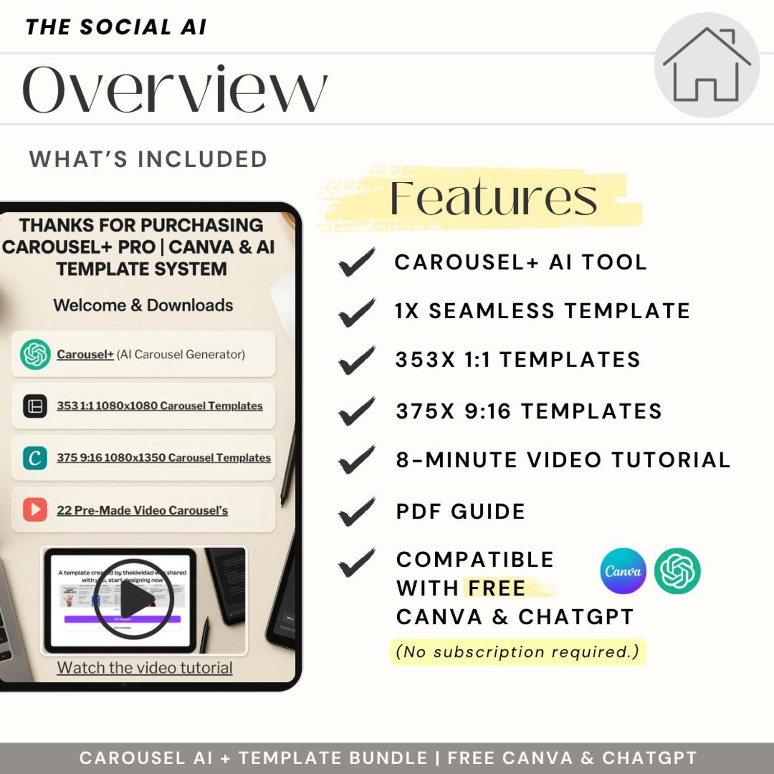 750+ Canva Instagram Carousel Templates | AI Content Builder (PDF) - Etsy