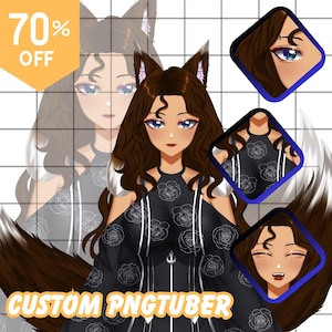 CUSTOM PNGTUBER | PNGtuber, PNGtuber Character, PNGtuber Commissions, PNGtuber for Streamer, PNGtuber Model, PNG Model, PNGtuber Anime