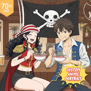 Retrato personalizado de anime de uma peça, One Piece personalizado, Nakama personalizado, Pôster de procurado personalizado, One Piece Pirate Bounty, Personagem de anime