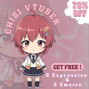 CUSTOM CHIBI VTUBER | Benutzerdefiniertes Vtuber-Modell, Live2D-Modell, Vtuber Design, Vtuber-Charakter, Anime Art, Anime-Charakter, Chibi Vtuber-Modell