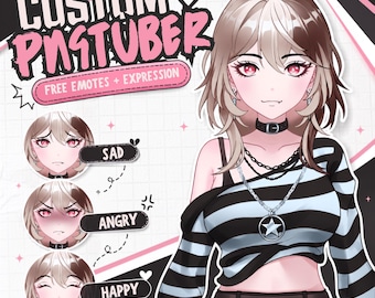 Custom Anime PNGTuber Commission | Streamer Avatar, Digital Identity, PSD File