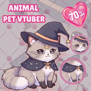 Custom VTuber Pet | Custom VTuber Mascot, cute vtuber pet, Animal VTuber, pet vtuber