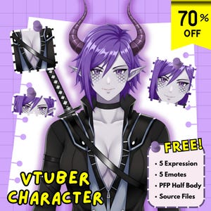 Custom Vtuber Live2D Commission | Anime Art | Vtuber Asset | Vtuber Model | PNGTuber | Vtuber Male & Female | Vtuber Model Commission