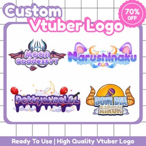 Custom Vtuber Logo | Animated Chibi Design