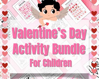 Valentine's Day Activity Bundle: Bingo & Coloring Pages (Digital Download)