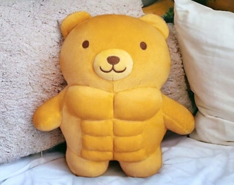 Adorable Muscle Teddy Bear Plushy