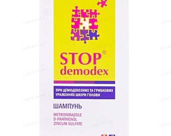 Shampoo Stop Demodex Flacone da 100 ml. Arresto del campione demotico della protezione