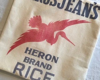 15" Authentic Grain Sack Pillow Cover