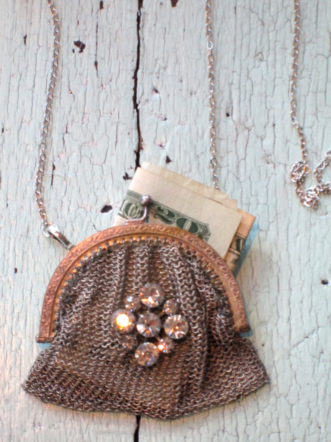 Vintage Purse Necklace EcoFriendly Etsy
