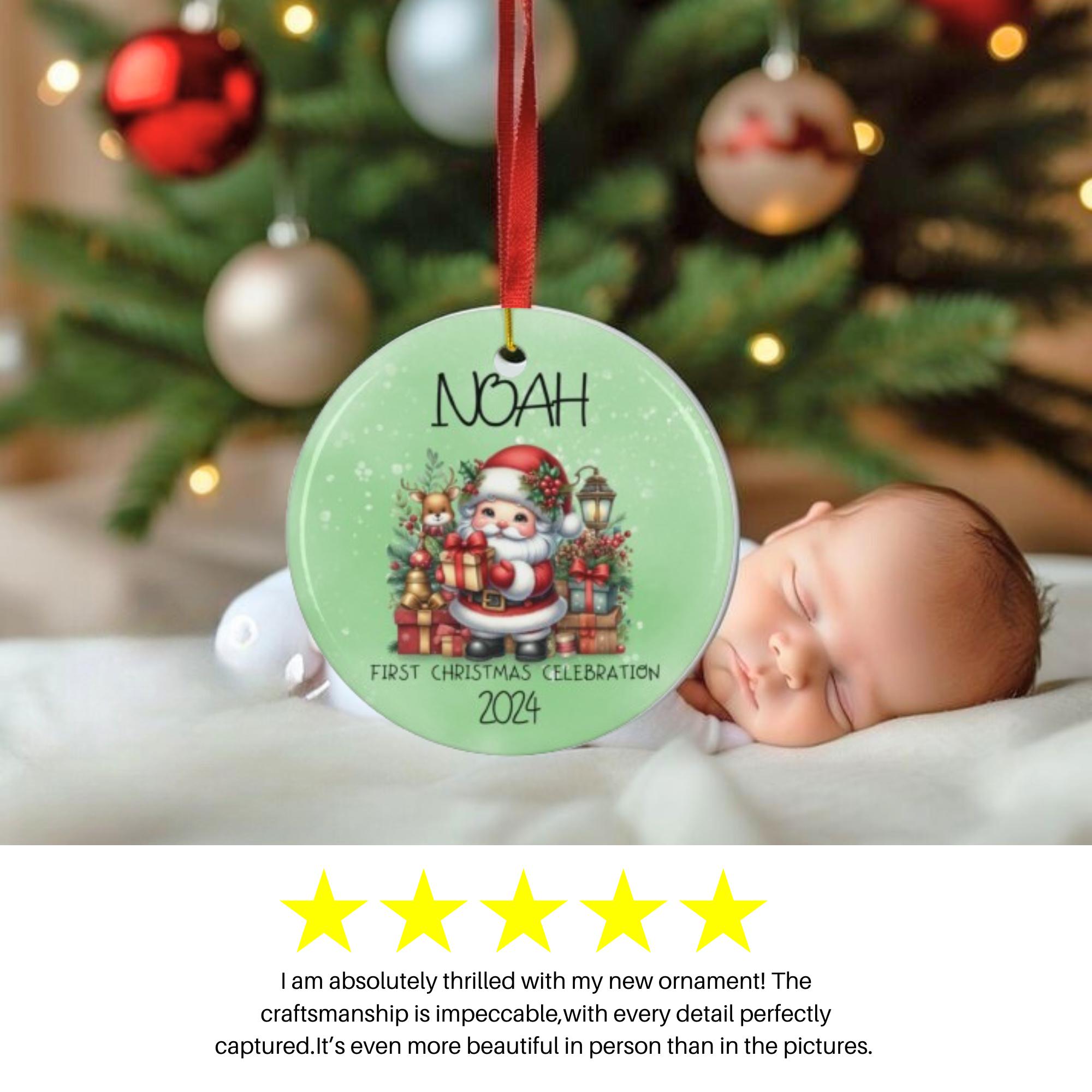 Baby's First Christmas Gift, Personalized First Christmas Ornament ...