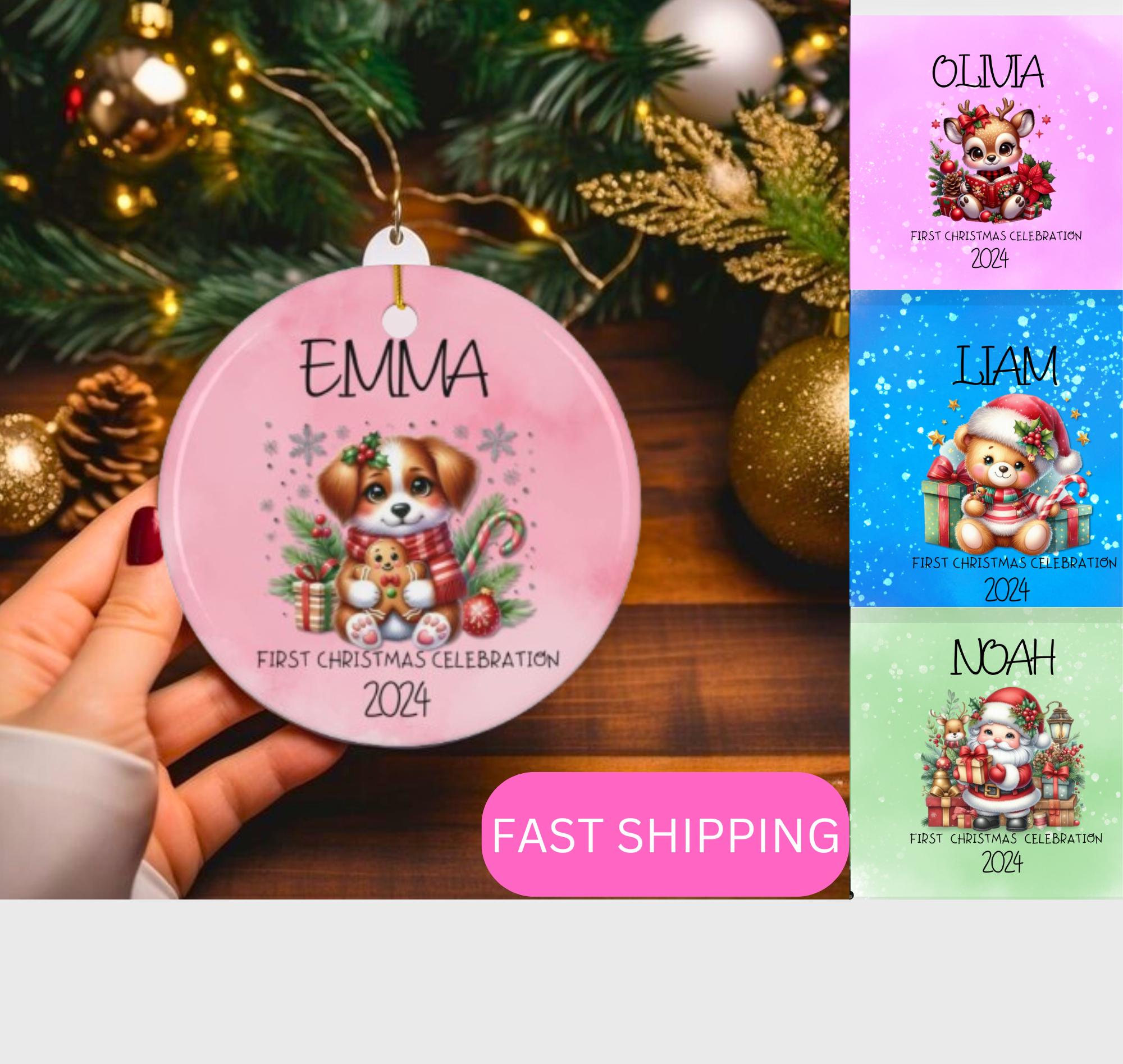 Baby's First Christmas Gift, Personalized First Christmas Ornament ...