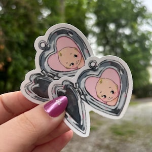 Kewpie Locket Sticker