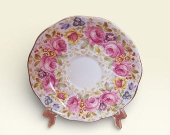 Vintage Royal Albert “Serena” Bone China Saucer