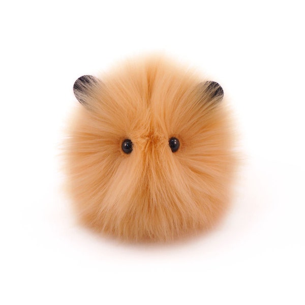 Fuzziggle Honey Guinea Pig Plush: Tan Faux Fur Stuffed Animal