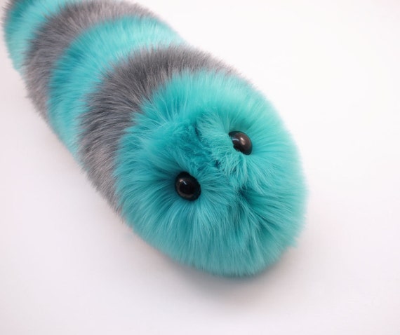 Stuffed Animal Cute Plush Toy Caterpillar Kawaii Plushie Truman the Aqua  and Gray Snuggle Worm Faux Fur Toy Small, Medium, and Large Sizes -   Canada