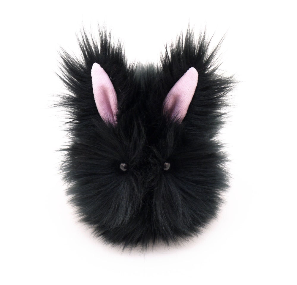Black 2024 bunny plush