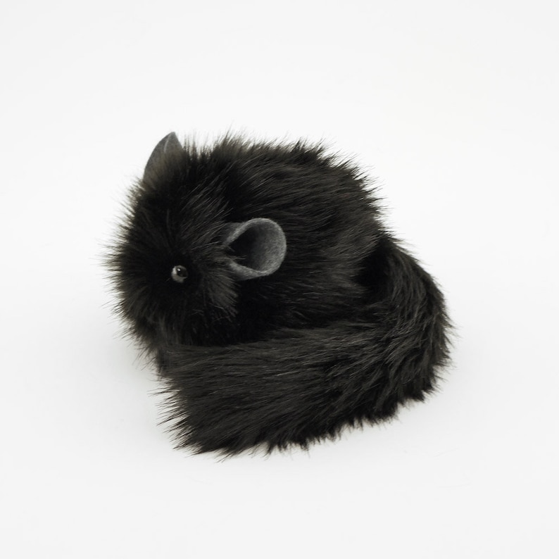 Stuffed Chinchilla Plush Toy Stuffed Animal Fuzziggles Ebony - Etsy