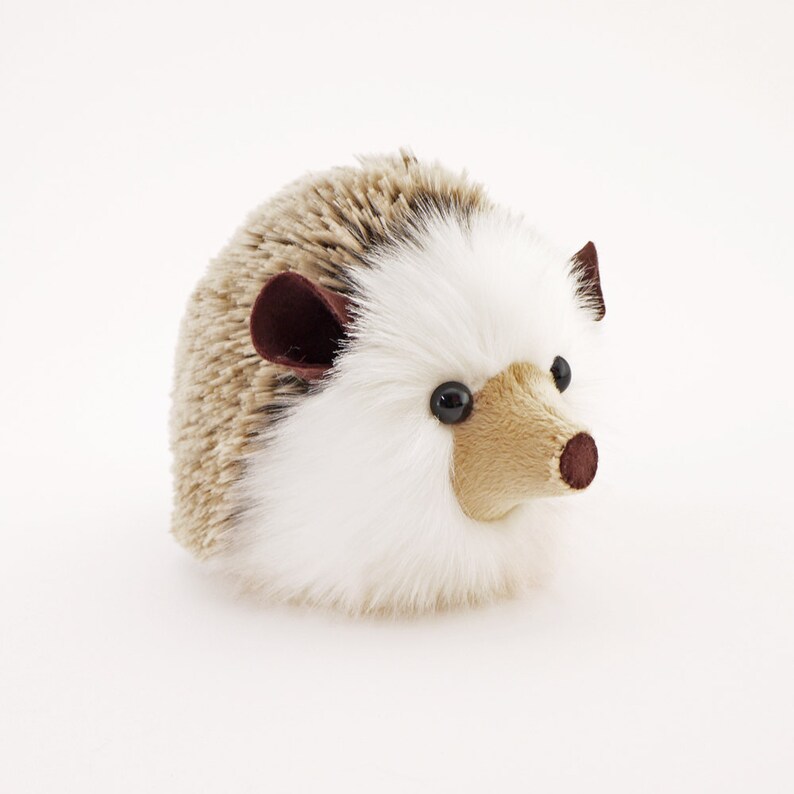 Stuffed Hedgehog Stuffed Animal Sebastian the Plush Toy Brown | Etsy