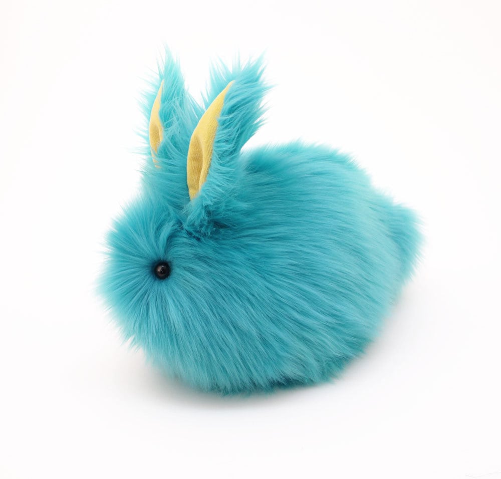 Blue Easter Bunny Stuffed Animal Cute Plush Toy Bunny Kawaii | Etsy