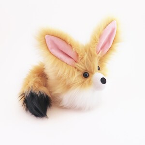 Flynn the Fennec Fox Peluche Animal Lindo Zorro Peluche Juguete Kawaii Plushie Zorro Grande Softie 6x10 Pulgadas imagen 3