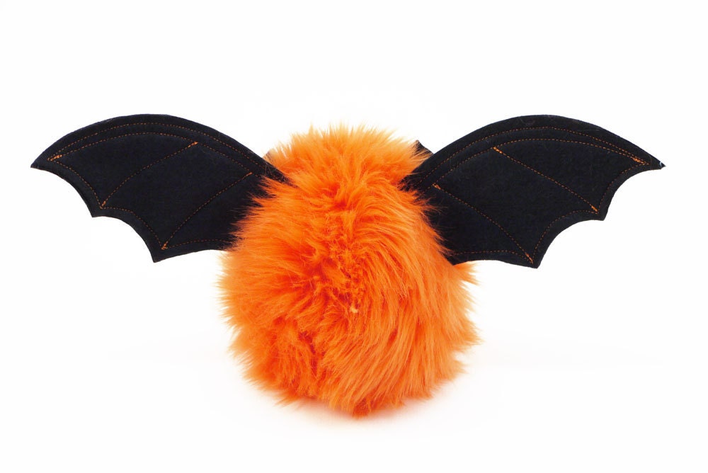 Stuffed Bat Stuffed Animal Cute Plush Toy Bat Luna the Orange Bat ...