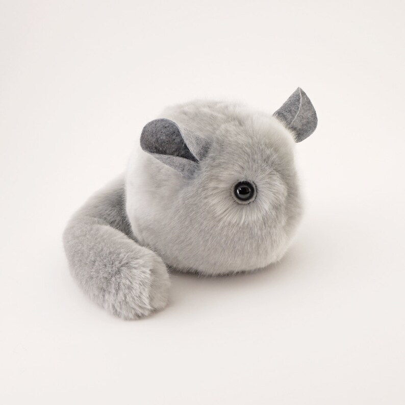 Stuffed Chinchilla Stuffed Animal Cute Plush Toy Chinchilla Etsy