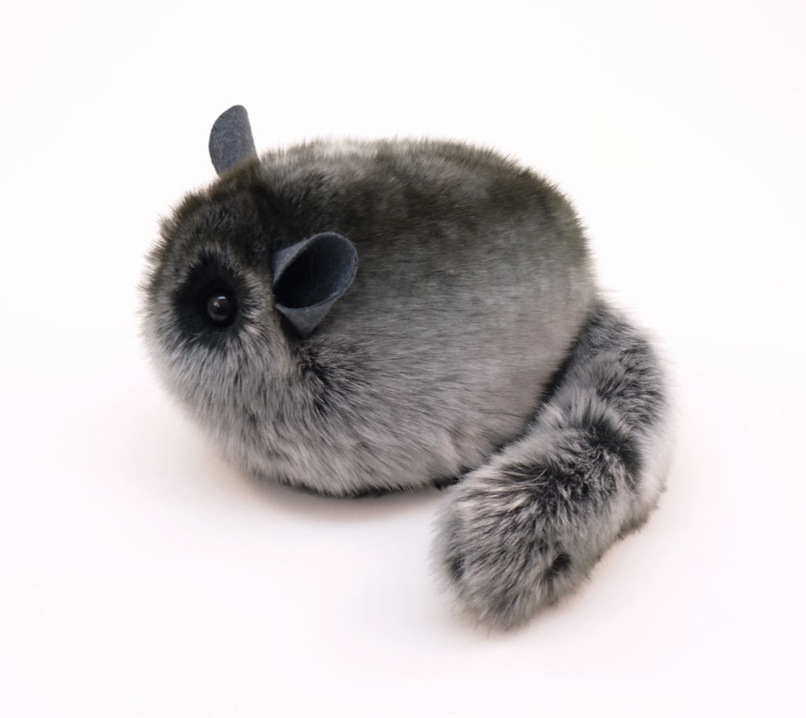 Stuffed Chinchilla Stuffed Animal Cute Plush Toy Chinchilla Etsy