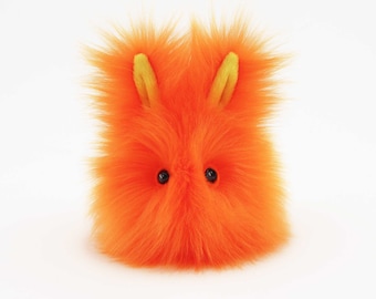 Orange Easter Bunny Stuffed Animal Cute Plush Toy Marigold Bunny Rabbit Small Size